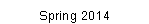 Text Box: Spring 2014